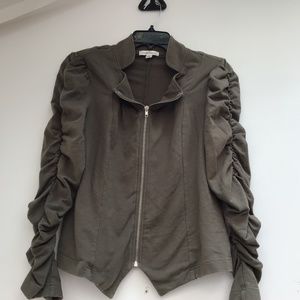 Olive green unique jacket